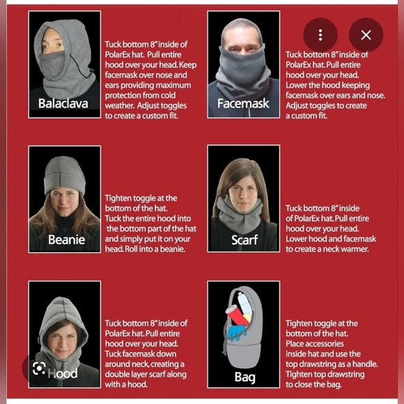 🧿6-in-1 FLEECE HOOD